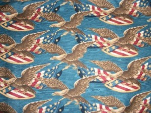 eagle wood print fabric