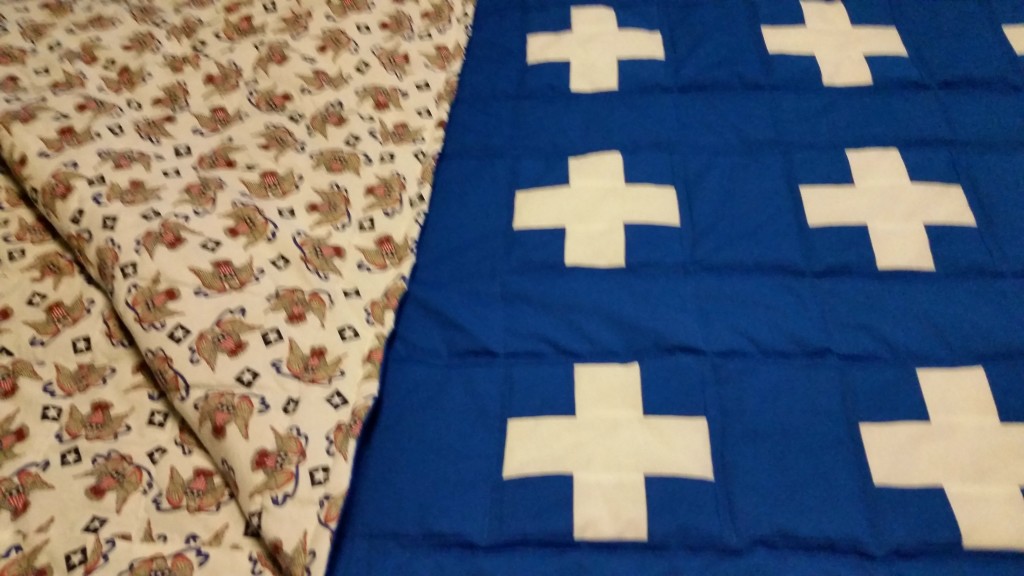Double the Plus finished quilt topback